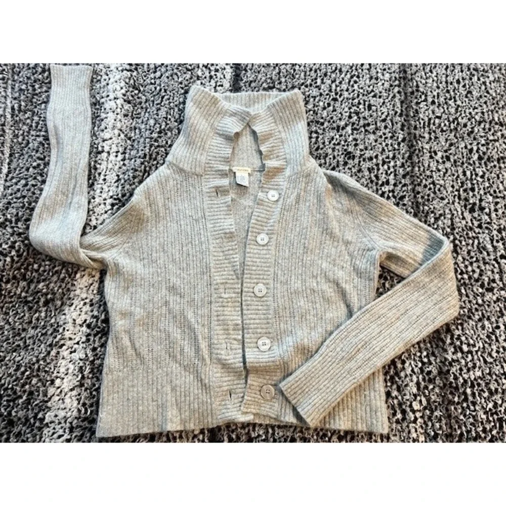 Women's Gray Maurices Button Up Cardigan Sweater Size L